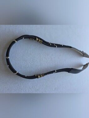 Women’s Black Multi Stand Belt with Beaded Accents